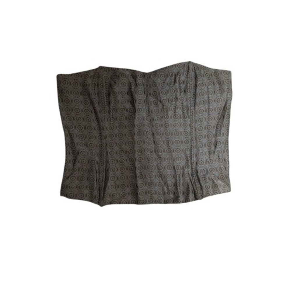 The Limited Geometric Print Strapless Corset Top Womens Size 12 Boned Lined